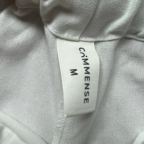 Commense White Ruffle Drawstring Shorts - Picture 4 of 4